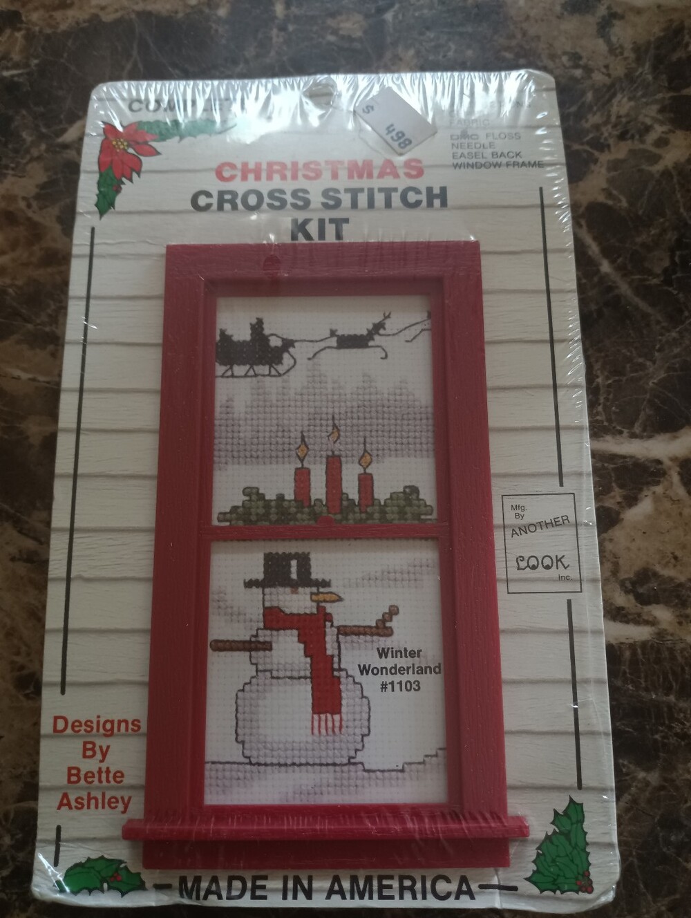 Vintage Christmas Cross Stitch Kit Winter Wonderland Designs By Bette Ashley